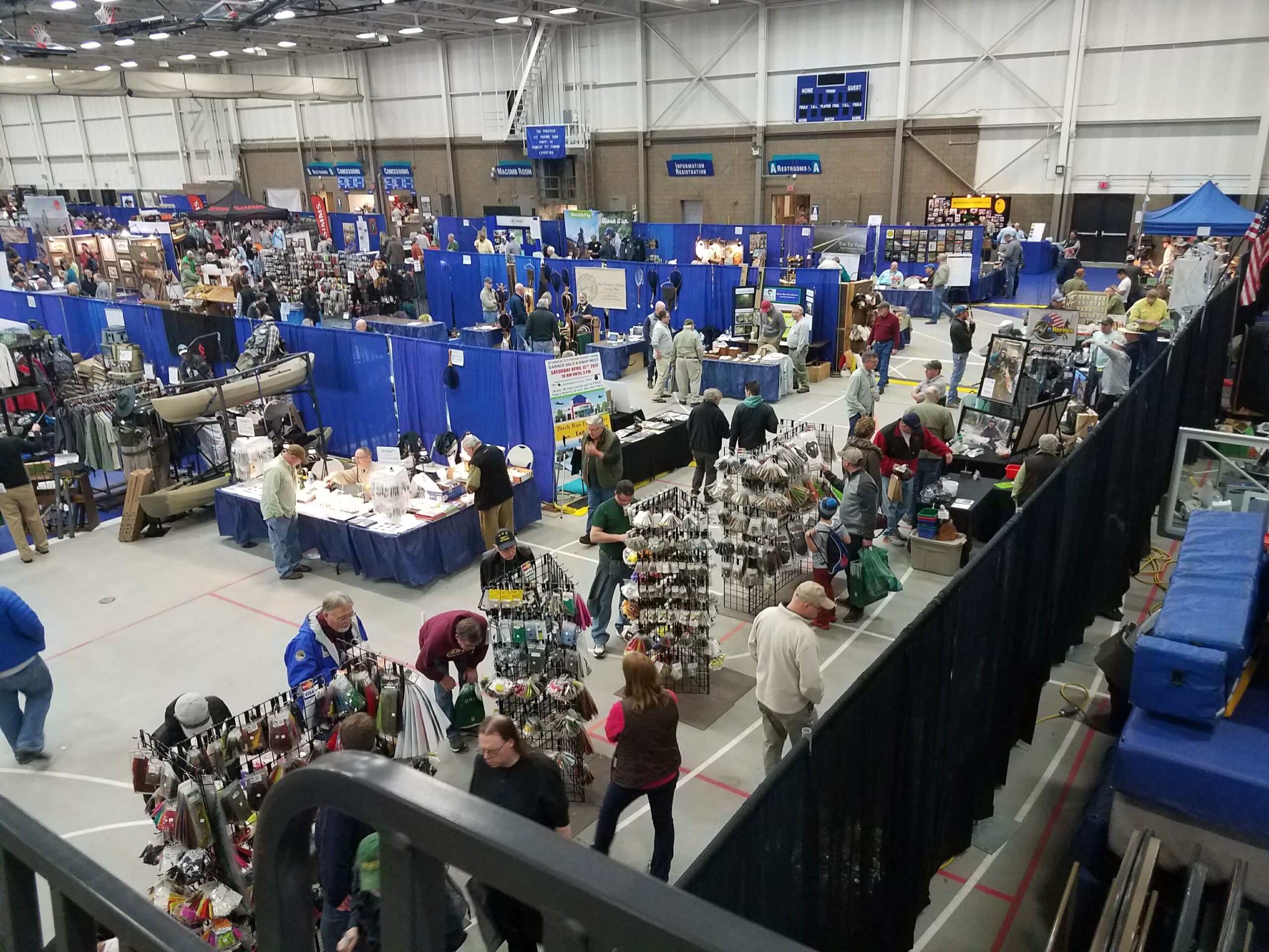 Midwest Fly Fishing Expo exhibition hall